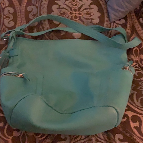 Turquoise vintage bag - Picture 1 of 4